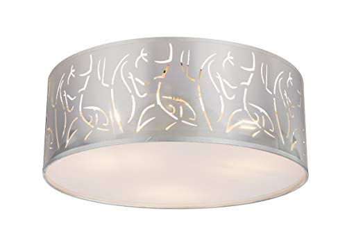 Preisvergleich Produktbild Globo Deckenleuchte Nadi, silberfarben