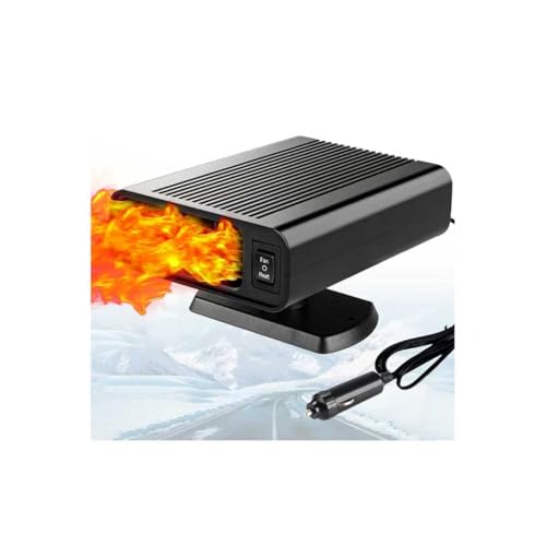 Leaflai 12v Heater, 2 in 1 New 150W Plug in Cigarette Lighter Fast Heating