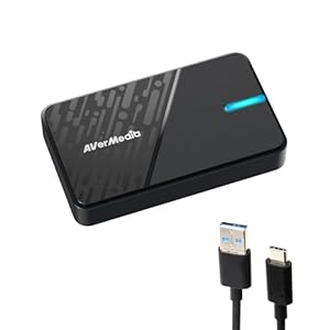 AVerMedia Capture Card für Streaming, 4K60 HDR Passthrough, 1080p60 Videoaufnahme, Game Capture für PS5, Xbox, Switch2, PC, kompatibel mit Twitch, OBS, Windows, Mac – GC311G2 Streamline MINI+