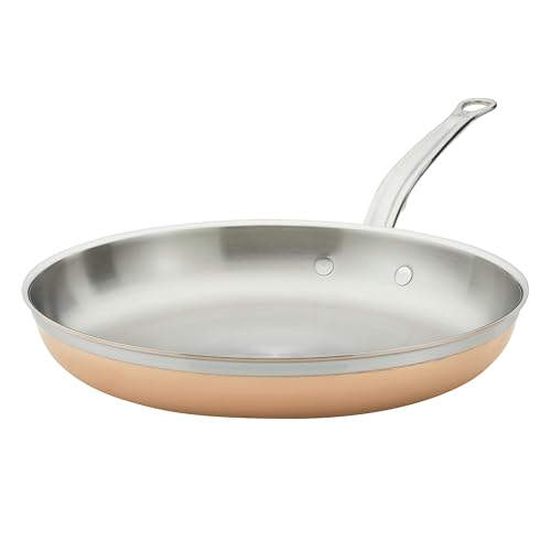 Hestan - CopperBond Collection - 100% Pure Copper Frying Pan, Induction Cooktop Compatible, 12.5-Inch