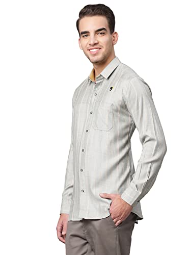 Image of Nirmla Fashion Men's Solid Regular Fit Full Sleeve Cotton Casual Shirt
