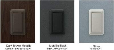【JIMBO】神保電器 J-WIDE SLIM メタリックスリム スイッチプレート4連用 NWP-4(DBM)