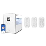 LV600S Smart Warm and Cool Mist Humidifier and 3-pack Water Softener, Demineralization Cartridge