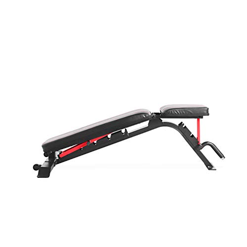 CAP Barbell Strength FID Workout Bench | Flat Incline Decline Positions, Black/Red - Home Fitness Guru CAP Barbell Strength FID Workout Bench | Flat Incline Decline Positions, Black/Red - Image 3