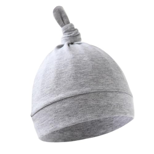 Cotton Breathable Baby Bonnet Hat Soft Infants Earflap Bonnet Fetal Caps Comfortable Headwear for 0 to 6 Months Unisex Newborn Solid Color hat