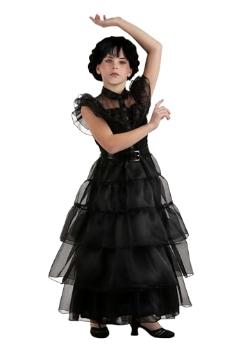 Disfraz completo de Wednesday Addams para niñas miniatura 1