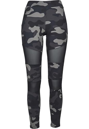 Urban Classics Legging Tech Mesh Camouflage Femme Femme Legging Camouflage Sombre/Noir XXL