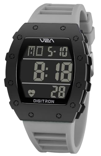Image of V2A Digitron Tonneau 2118 Sports Watch for Men & Boys | Rugged Design | Big Dial | Alarm, Stopwatch, 12 /24H | 3 ATM Water Resistant | Luminous Display | Sports, Fitness, Outdoor & Training | Gifts for Men & Boy