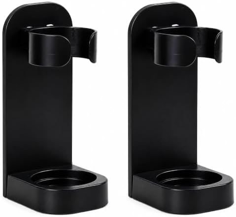 Electric Toothbrush Holders for Bathroom, Electric Toothbrush Organizer, Bathrooms Toothbrush Storage for Shower Space-Saving, Mirror Toothbrush Holder Wall Mounted, ABS (Black) image 5