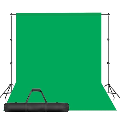 HomeArt Green Screen Backdrop with Stand, 8FT X 9FT Wide Green Screen Backdrop with 9 FT x 9 FT Wide Photo Backdrop Stand, Kit Include Carry Bag HomeArt Green Screen Backdrop with Stand, 8FT X 9FT Wide Green Screen Backdrop with 9 FT x 9 FT Wide Photo Backdrop Stand, Kit Include Carry Bag