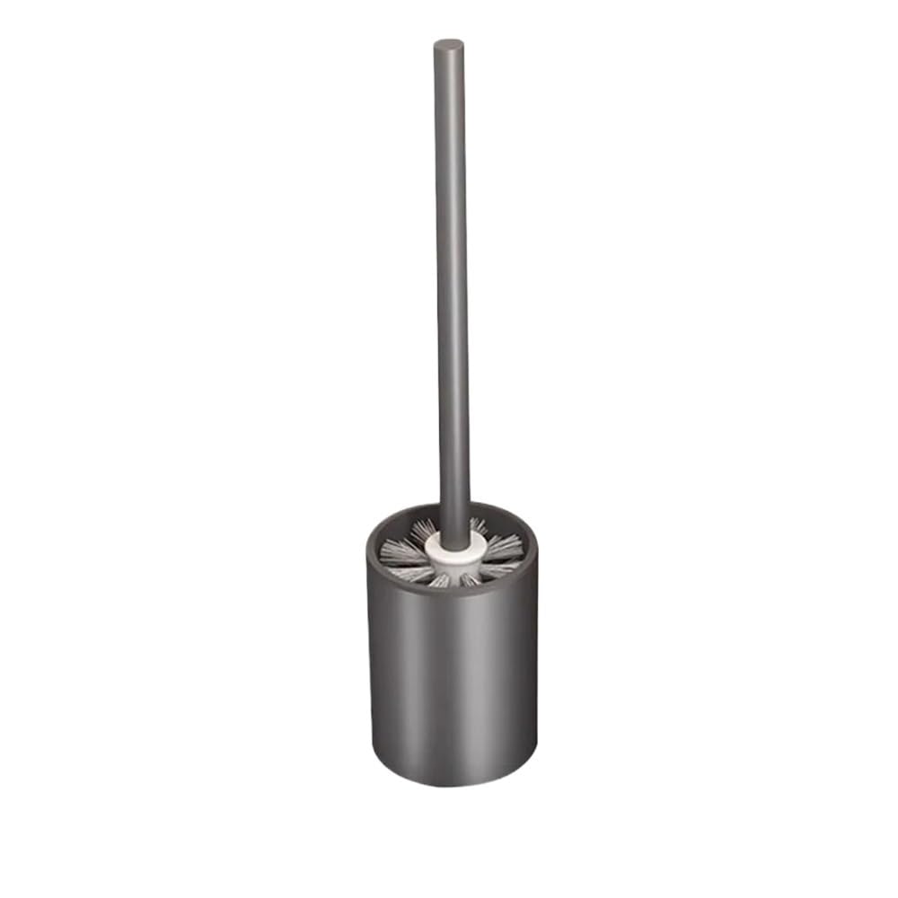 Toilet Bowl Brush Bathroom Wall Mounted Aluminum Toilet Brush Holder with Plastic Brushs Head