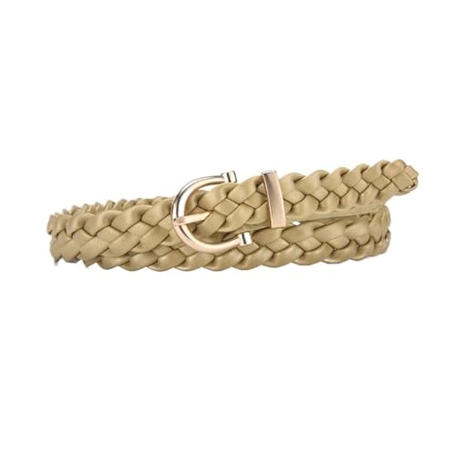 Fashion PU Knit Gothic Retro Women's Belt Trendy Versatile Jeans Accessories Girdle Simple Design Silver Pin Buckle Waistband