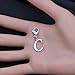 ENSIANTH Intial Letter A-Z Alphabet Charm Alphabet Jewelry for Women Gifts for Friends Clasps for jewelry (C)