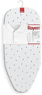 Rayen | Deska do prasowania 6036.91, minimalna przestrzeń, z metalowym grillem, do zawieszenia, wymiary: 73,5 x 31,5 cm, nadruk