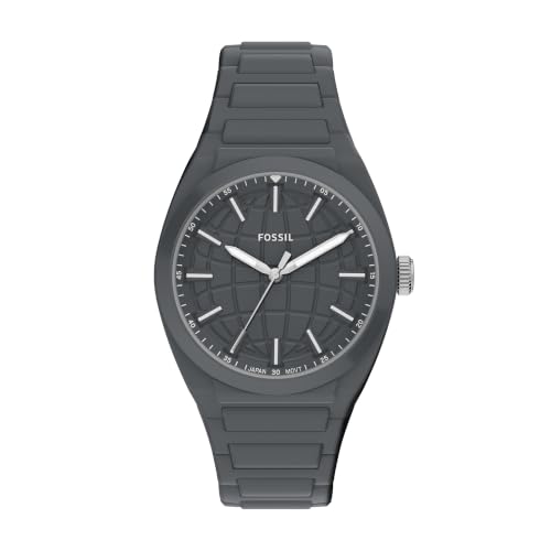 Image of Fossil Men's Everett Quartz Stainless Steel Watch, Three-Hand Watch for Men