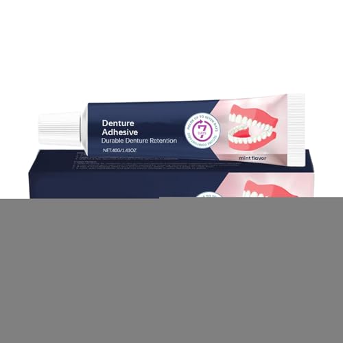 Adhesivo de dentadura postiza, pegamento de larga duración, ajuste seguro y ropa cómoda, solución de cuidado suave para hombres, mujeres, adolescentes, personas mayores, confianza diaria