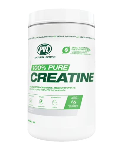 PVL - PVL 100% Pure Creatine - Creatine Monohydrate Micronized Powder - Creatine Powder Supplement for enhanced high-intensity performance - 1000 g - 200 Serving