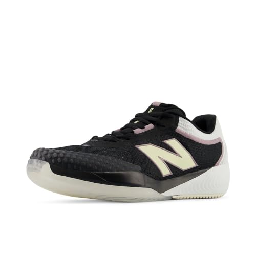 New Balance New Balance Men's FuelCell 996 V6 Tennis Shoe, Black/White/Ambient Light, 10.5 M