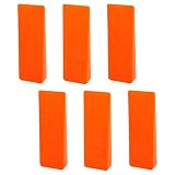 Poweka 8' Felling Wedges with Spikes, 6 Pack Orange ABS Plastic Tree Felling Wedges, Wood Splitting Wedges for Tree Cutting, Logging and Chainsaw Use