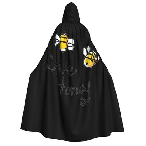 Imprimé miel médiéval cape de cosplay unisexe costume fête de Noël