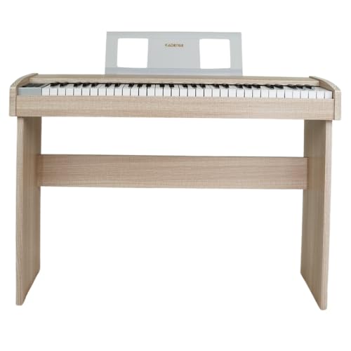 Image of Kadence DP5000KH Digital Piano | 61 Keys with LED Display | 500 Tones, 300 Rhythms, USB MIDI, Recording, Mic & MP3 Support | Nordic Beech