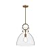 Alora Mood PD411814AGCL Waldo Pendant, Aged Gold/Clear Glass