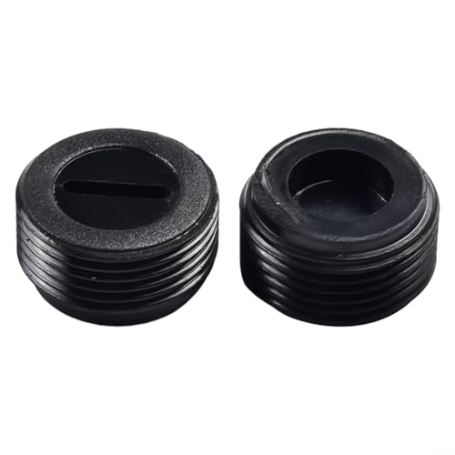 Solaughguy Juego de 2 tapas de cepillo de carbono, cubierta de plástico negro para herramientas eléctricas, compatible con amoladora angular, taladro eléctrico, taladro de mano, corte (15 mm)