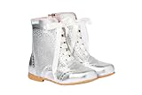 botas pascualas angelitos  Angelitos Bota Pascuala ante afelpado Mod 1006 (Plata, numeric_23)