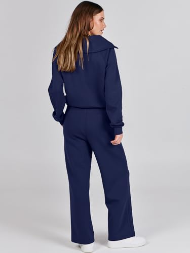 ANRABESS Girls 2 Piece Outfits 2025 Fall Style Airport Extensive Leg Pants Lounge Set Leisure Journey Trip Garments Sweatsuits - Image 5