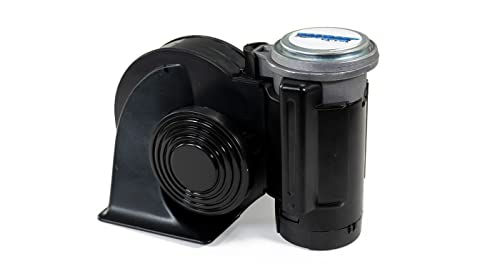 Hornblasters 12-Volt Black Compact Electric Truck Horn #TOP1