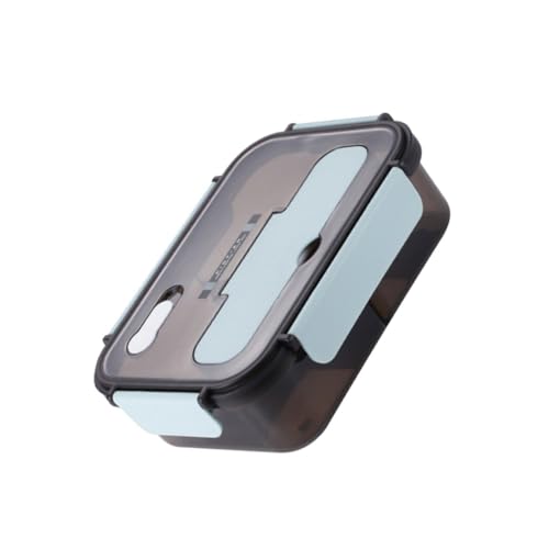 iplusmile Fiambrera Portátil con Compartimentos y Soporte para Cubiertos Caja Sellada para Almuerzo para Microondas Diseño Práctico y Ligera para Oficina y Exteriores Reutilizable