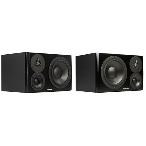 DYNAUDIO LYD 48 3-Way Powered Studio Monitor Black Pair - 180W Reference Sound with 8