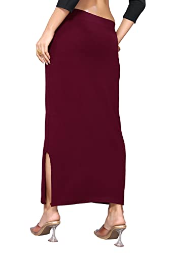 Image of Yashika Women Yashika Women's Full Elastic Lycra Blend Saree Shapewear Petticoat(New-Shape Sky Blue-XL)