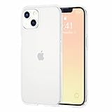 Frosted Clear Back Phone Cover, Designed for iPhone 13 case 6.1 inch [Anti Fingerprint] [Non-Yellowing][Scratch Resistant] Shock Resistant Protection Bumper (Matte Frosted Clear), CF-002