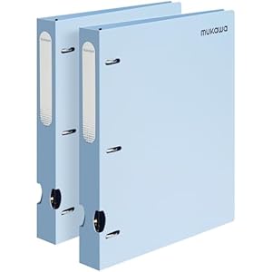 Mukawa 3RB-B-2 D-Ringordner Hellblau 2er-Pack