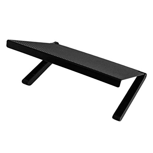 Schwarz TV-Regal Bildschirm Monitor Regal Lagerhalterung Computer Bildschirm Rack für Laptop Stand Media Boxen Spielekonsole Streaming-Geräte