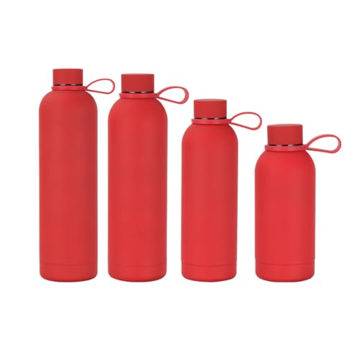 コンパクトステンレスボトル - 350ml/500ml/750ml /1000ml 真空断熱スポーツ水筒 - 軽量設計、持ち運び便利 - アウトドア、ハイキング、キャンプに最適 - 漏れ防止 (?色-提手,500ml)