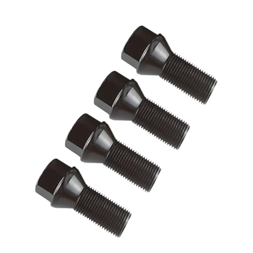BESULEN 4PCS Car Wheel Lug Bolt Stud OEM#36136781151 M14 x 1.25 Overall Length 48mm Vehicle Wheel Lug Bolt Nuts Stud Conical Seat Auto Tire Nut Kit Compatible with F30 F35 F10