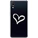 Heart Love Peace Vinyl Cell Phone Decal for the iPhone or Android (WHITE 2" WIDE)