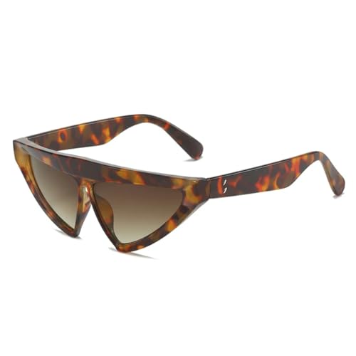 Lunettes œil de chat triangulaires à rivets rétro et verres roses transparents