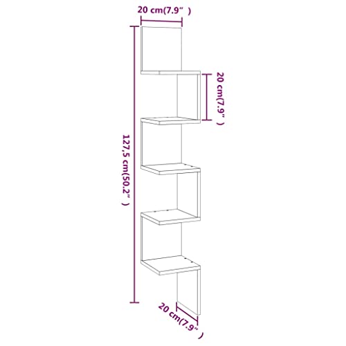 Étagère d'angle murale pour optimiser les petits espaces perdus