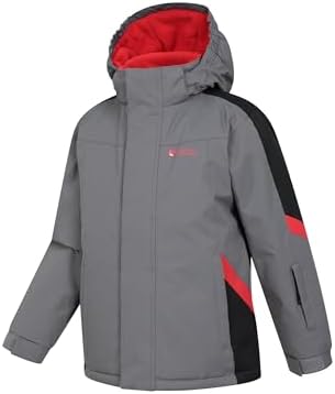 Mountain Warehouse Raptor Kids Ski Jacket, Boys & Girls Snow Coat Dark Grey 5-6 — view 5