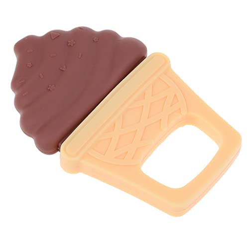 perfeclan 1 Pieza Seguro Mordedor para Bebé Masticar Dentición Masticar Juguete de Silicona para Entrenamiento -