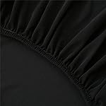 HFCNMY Stool Covers Round,4 Pack Stretch Round Bar Stool Covers Washable Bar Stool Seat Covers Stool Cushion Slipcover Elastic Bar Chair Covers for 13-20 Inch Chair (Black) - Image 4