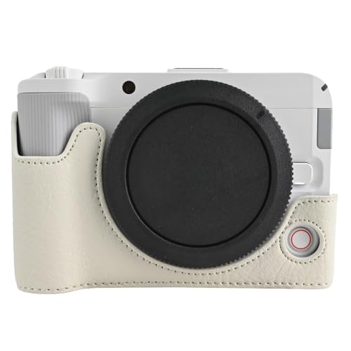 TRIPLE RIVER�EFor EOS R50 V �P�[�X �J�����P�[�X PU���U�[�n�[�t�P�[�X �ی�P�[�X �����h�~ For �L���m���݊��i �C�I�X R50V �J�o�[ �Ռ��z��(�z���C�g)