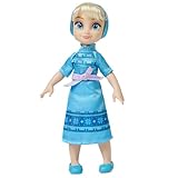 Disney Store Official Princess Elsa Once Upon a Story Mini Doll Playset - Frozen, 5 Inch Princess Dolls for Girls, 4 Year Old Birthday Gift