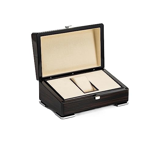 DYHWAC Caja de Reloj lacada en Madera Caja de artesanía Caja de Almacenamiento de joyería Caja de presentación de joyería