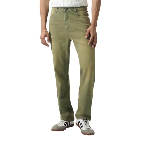 Image of Urbano Fashion Men's Straight Fit Heavy Washed Jeans Stretchable