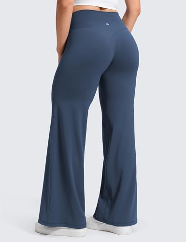 Image of CRZ YOGA Softretch Wide Leg Pants 28 inch /30 inch /32 inch | No Front Seam, Ultimate Comfort, Next to Skin, Yoga, Casual, High Waisted, for Women