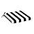 Arden Adirondack Chair Cushion, 19 x 18, Rain-Proof, Fade Resistant, Cushions for Adirondack and Rocking Outdoor Chairs 18 x 19, Black Cabana Stripe